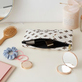 Elegantes Mit Monogramm Alphabet Muster Einfache B Zubehörtasche