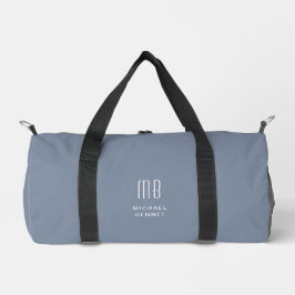 Elegantes Mit Monogramm Blue Duffle Bag