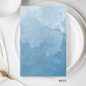 Elegantes Mit Monogramm Blue Watercolor Wedding Me