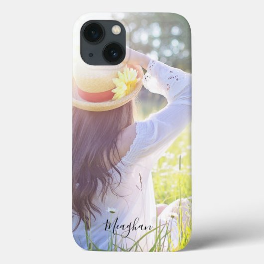 Elegantes Mit Monogramm Foto Case-Mate iPhone Hülle (Rückseite)