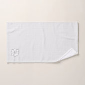 Elegantes Mit Monogramm, grau geometrisches Muster Badhandtuch Set (Handtuch)