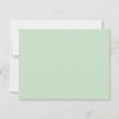 Elegantes Mit Monogramm handgeschriebenes Skript Mitteilungskarte (Rückseite)