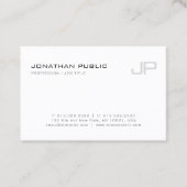 Elegantes Mit Monogramm modernes Template Beruflic Visitenkarte (Vorderseite)