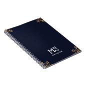 Elegantes Mit Monogramm Notebook für sie Notizblock (Rechte Seite)
