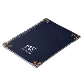 Elegantes Mit Monogramm Notebook für sie Notizblock (Linke Seite)