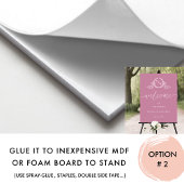 Elegantes Mit Monogramm Rosa Begrüßungszeichen Poster