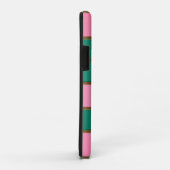 Elegantes Mit Monogramm Rosa und Grün Case-Mate iPhone Hülle (Hinten/Rechts)