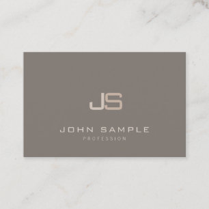 Elegantes Mit Monogramm Template Beruflich modern Visitenkarte