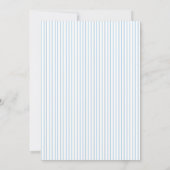 Elegantes Mit Monogramm Wappen Blue Boy Baby Dusch Einladung (Rückseite)