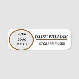 Elegantes Mitarbeiternamensschild Namensschild