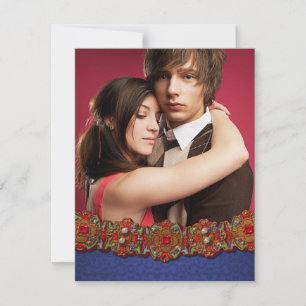 Elegantes mittelalterliches Damaskus-Foto Save the Date