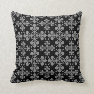 Elegantes mittelalterliches Lilienmuster Kissen