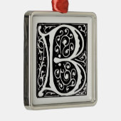 Elegantes mittelalterliches Monogramm des Ornament Aus Metall (Rechts)