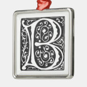 Elegantes mittelalterliches Monogramm des Ornament Aus Metall (Links)