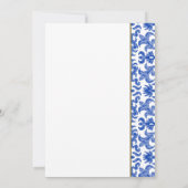 Elegantes Mittelmeer Bachelorette Einladung (Rückseite)