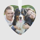 Elegantes Mitternacht Blue Pet Memorial Foto Keepa Ornament (Vorderseite)