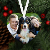 Elegantes Mitternacht Blue Pet Memorial Foto Keepa Ornament