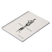 Elegantes Mode-Portfolio | Frühjahrskizze Notizblock (Linke Seite)