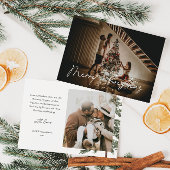 Elegantes Modern 2 Foto Wasserfarben Weihnachten