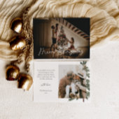 Elegantes Modern 2 Foto Wasserfarben Weihnachten