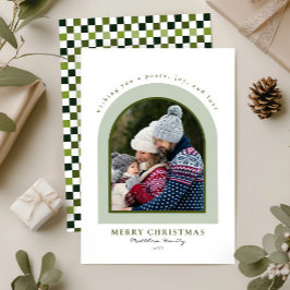 Elegantes Modern Arch Foto Weihnachten