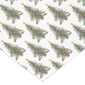 Elegantes Modern Boho Weihnachtsbaum Urlaubsmuster Mittelgroßer Tischläufer (Ecke)