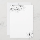 Elegantes Modern Chic Magnolia Brautparty Einladung (Rückseite)