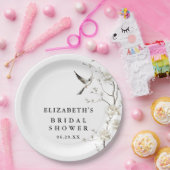 Elegantes Modern Chinoiserie Brautparty Pappteller (Party)