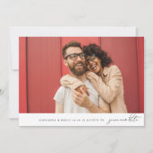 Elegantes MODERN Einfache MINIMALISTISCHE FotoColl Save The Date (Vorderseite)