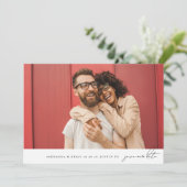 Elegantes MODERN Einfache MINIMALISTISCHE FotoColl Save The Date (Stehend Vorderseite)