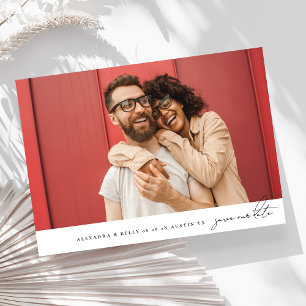 Elegantes MODERN Einfache MINIMALISTISCHE FotoColl Save The Date
