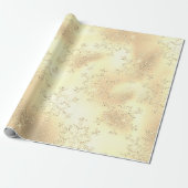 Elegantes Modern Gold Snowflake Muster Geschenkpapier (Ungerollt)