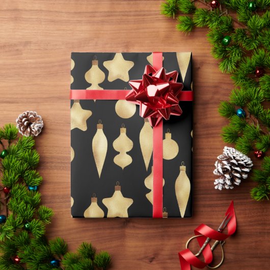 Elegantes Modern Gold Weihnachtsgeschmack Geschenkpapier (Feiertagsgeschenk)