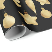 Elegantes Modern Gold Weihnachtsgeschmack Geschenkpapier (Rolleneckpunkt)