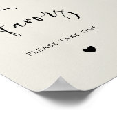 Elegantes Modern Light Sage Grüne Favoriten Poster (Ecke)