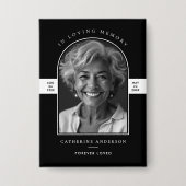 Elegantes Modern Lounge Gedächtnismuseum Foto Button (Vorderseite)