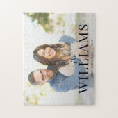 Elegantes Modern Minimal Weihnachtskuppel Foto Puzzle (Vertikal)