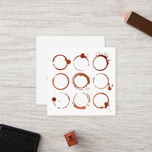 Elegantes Modern Minimalistisch Coffee Shop Café Treuekarte (Vorderseite/Rückseite Beispiel)