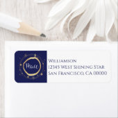 Elegantes Modern Peace Gold Star Label (Insitu)