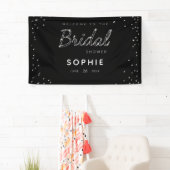 Elegantes Modern Sparkle Glitzer Brautparty Banner (Insitu)