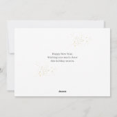 Elegantes modernes 3-jähriges Foto Feiertagskarte (Rückseite)