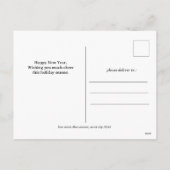 Elegantes modernes 3-jähriges Foto Feiertagspostkarte (Rückseite)