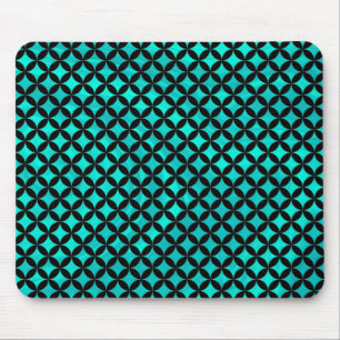 Elegantes modernes, Abstraktes Aquamarines Diamant Mousepad