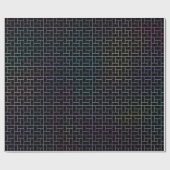 Elegantes modernes Abstraktes Basketmuster | Geschenkpapier (Flach)