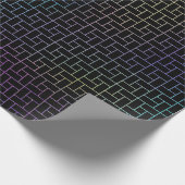 Elegantes modernes Abstraktes Basketmuster | Geschenkpapier (Ecke)