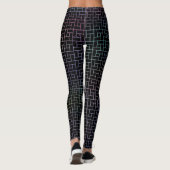 Elegantes modernes Abstraktes Basketmuster | Leggings (Rückseite)