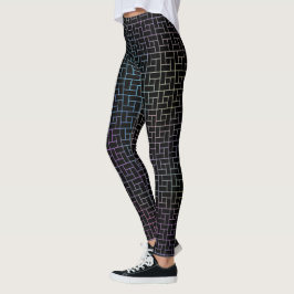 Elegantes modernes Abstraktes Basketmuster | Leggings