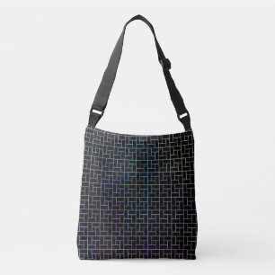Elegantes modernes Abstraktes Basketmuster Tragetaschen Mit Langen Trägern