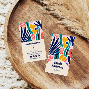 Elegantes, modernes Abstraktes Design Visitenkarte