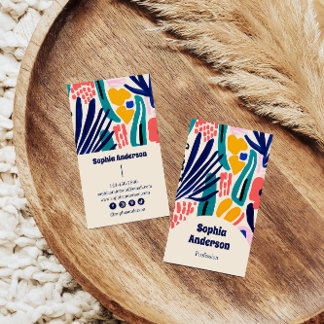 Elegantes, modernes Abstraktes Design Visitenkarte